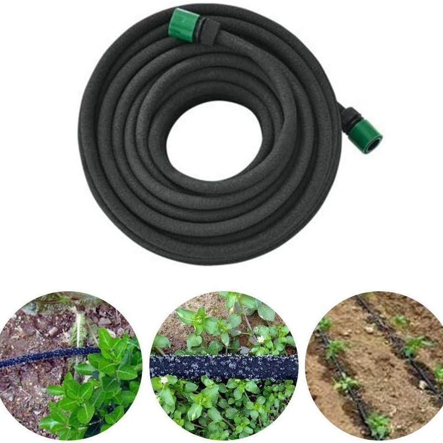 T新品园艺渗水管soakergardenhose保护农作物根须滴灌地埋软管