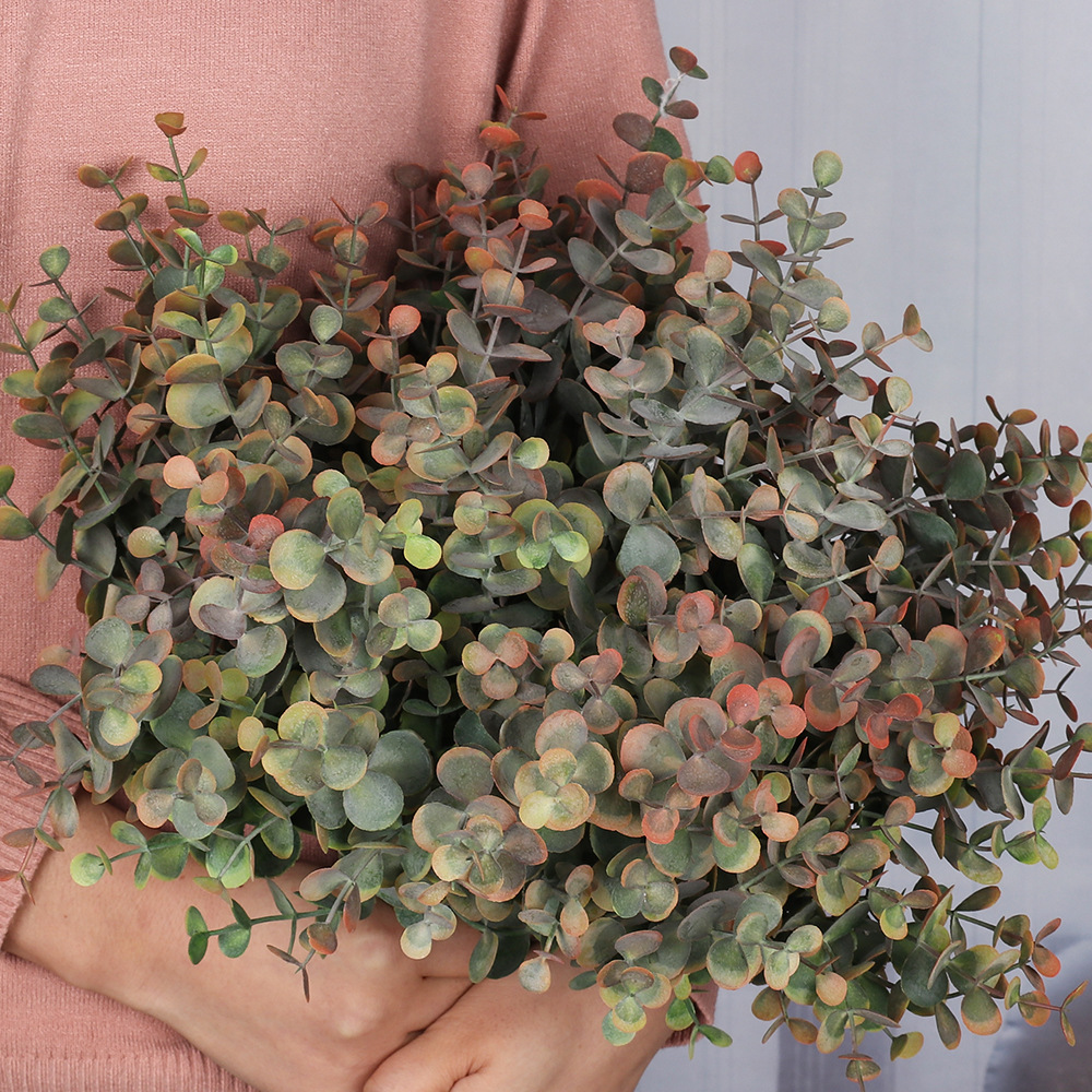 Large eucalyptus artificial plants, indoor floral decoration, atomized powder coating, artificial flower shooting props, artificial plants Specification image