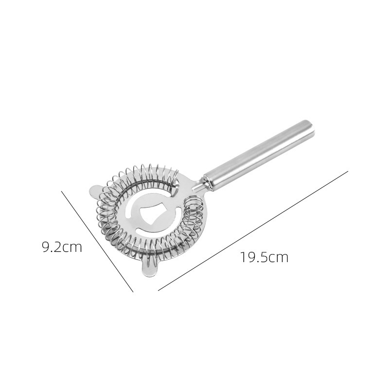 304 Stainless Steel Ice Filter Bar Shaker Multi-Purpose Round Handle Filter Ice Filter Ice Separator Wholesale