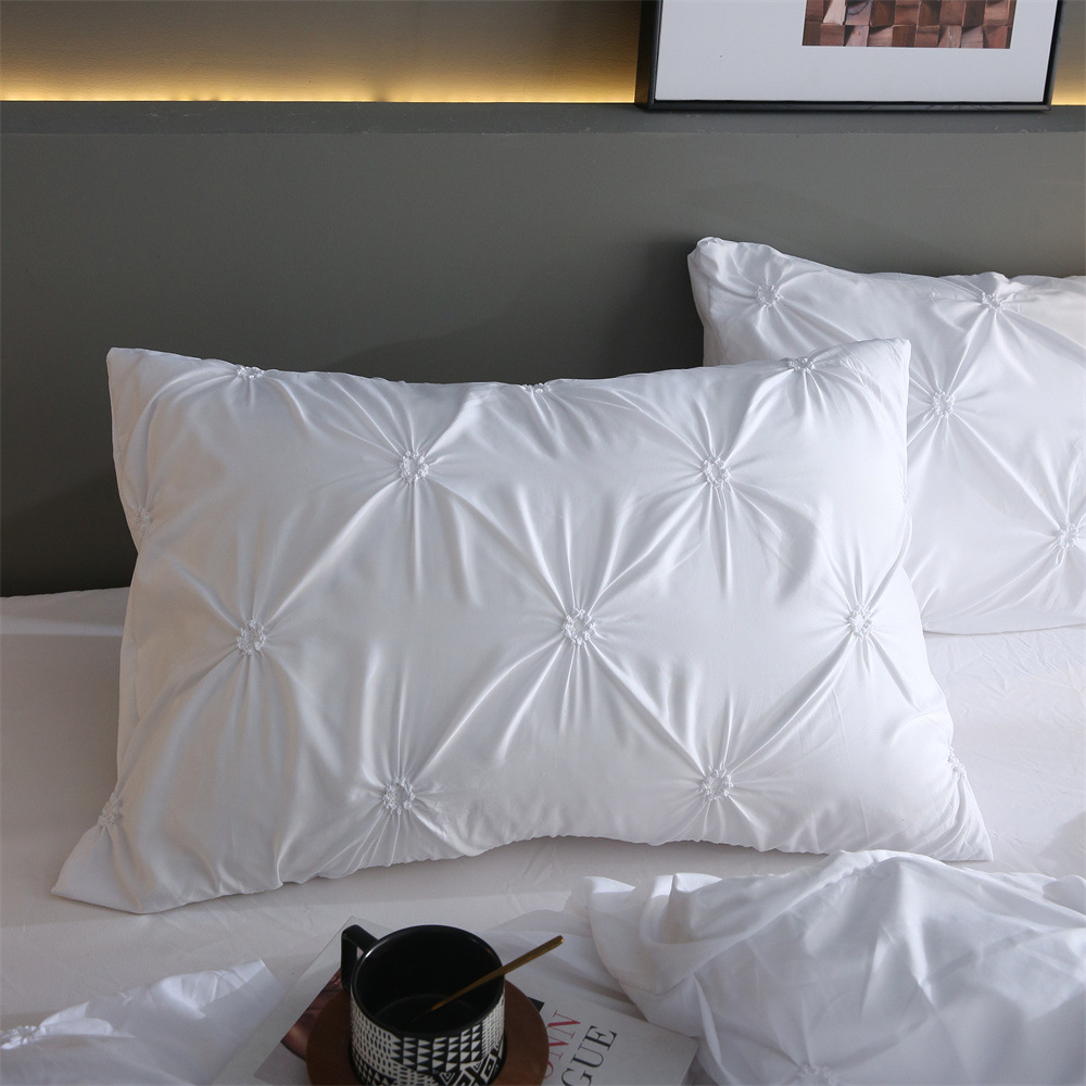 Cross-border four-piece set, Amazon knotweed craft three-piece set, four-piece set, pillowcase, down duvet cover, bedding batch Specification image
