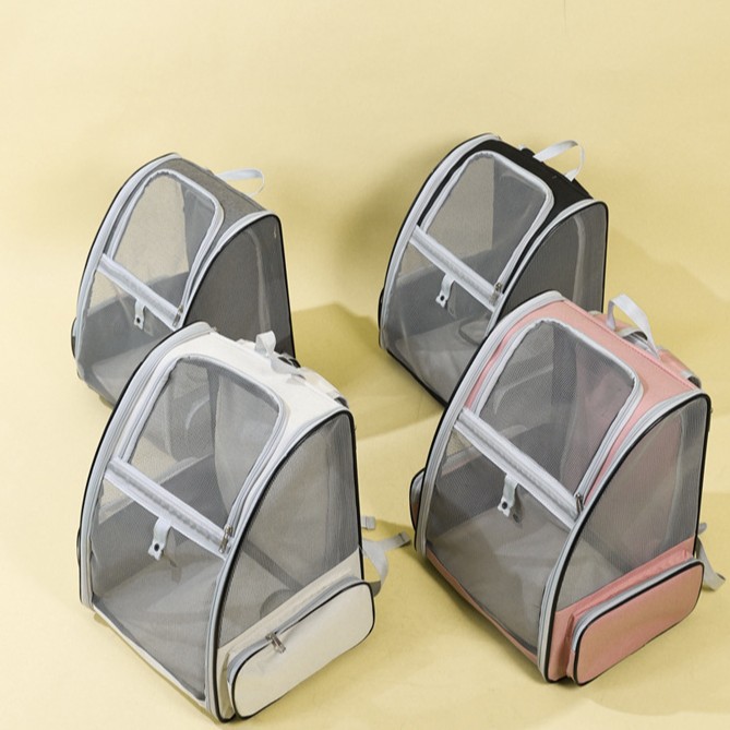 Bolsa de gato de espacio grande bolsa de mascota respirable plegable para salir portátil cápsula espacial portátil de dos hombros suministros para mascotas para gatos