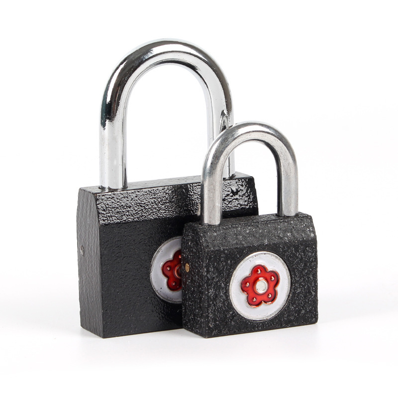 Plum blossom lock, pin padlock, horizontal opening padlock, pin padlock, bath lock head lock, general does not dismount lock, drawer lock Item Picture