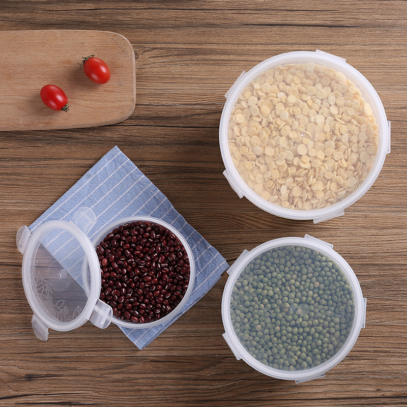 Plastic sealed food storage boxes, frozen and refrigerated boxes, microwave lunch boxes for office workers, donkey-hide gelatin boxes with handles details Picture