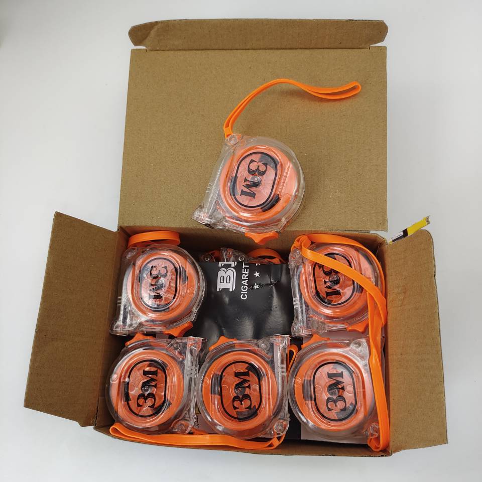 3M and 5m steel box rulers, transparent anti-drop tape measures, pull measures, steel roll rulers, small hardware measuring tools, 2-yuan store factory direct sales Specification image