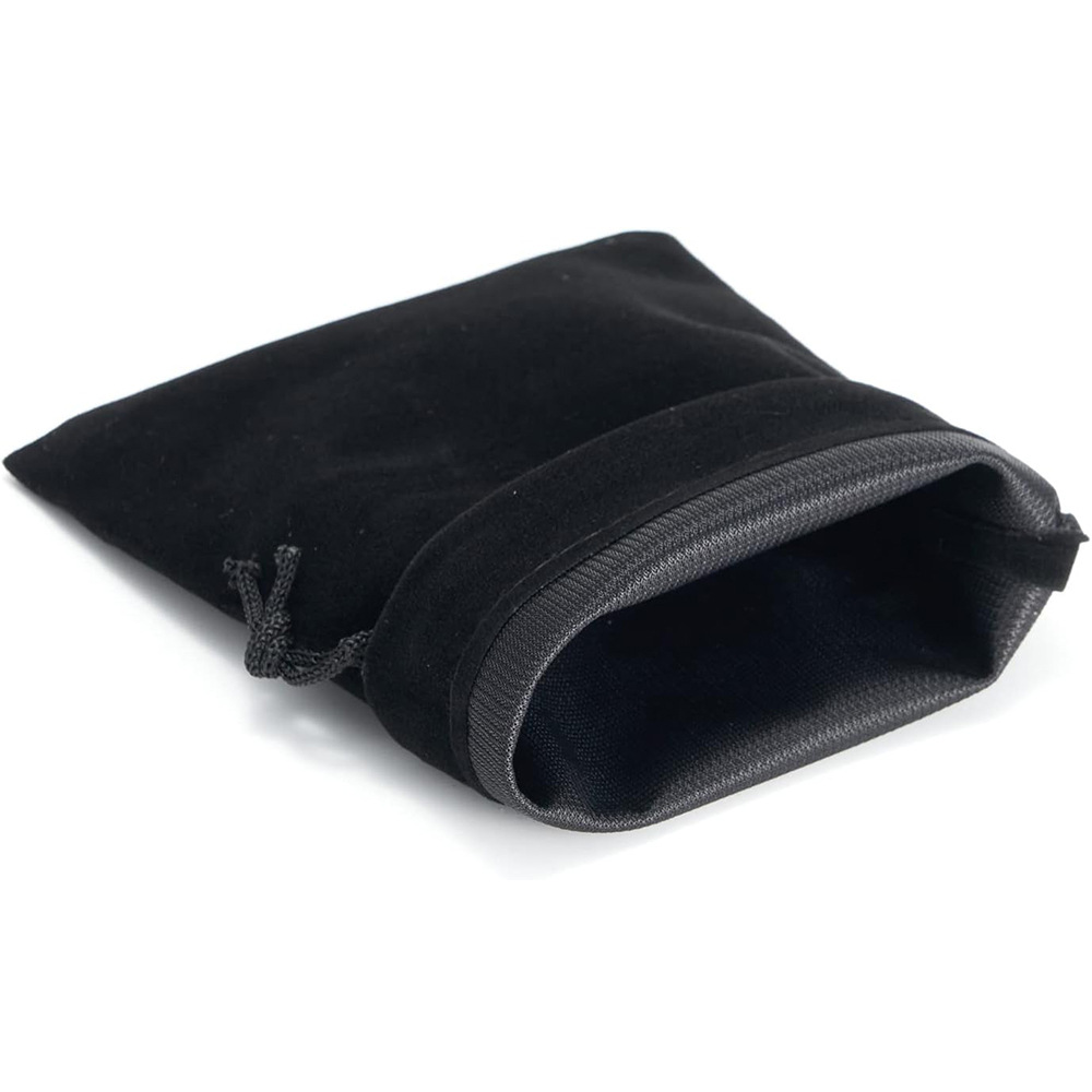 Velvet drawstring bag, jewelry and headphones storage packaging bag in multiple sizes, black velvet gift bag Application Scenario