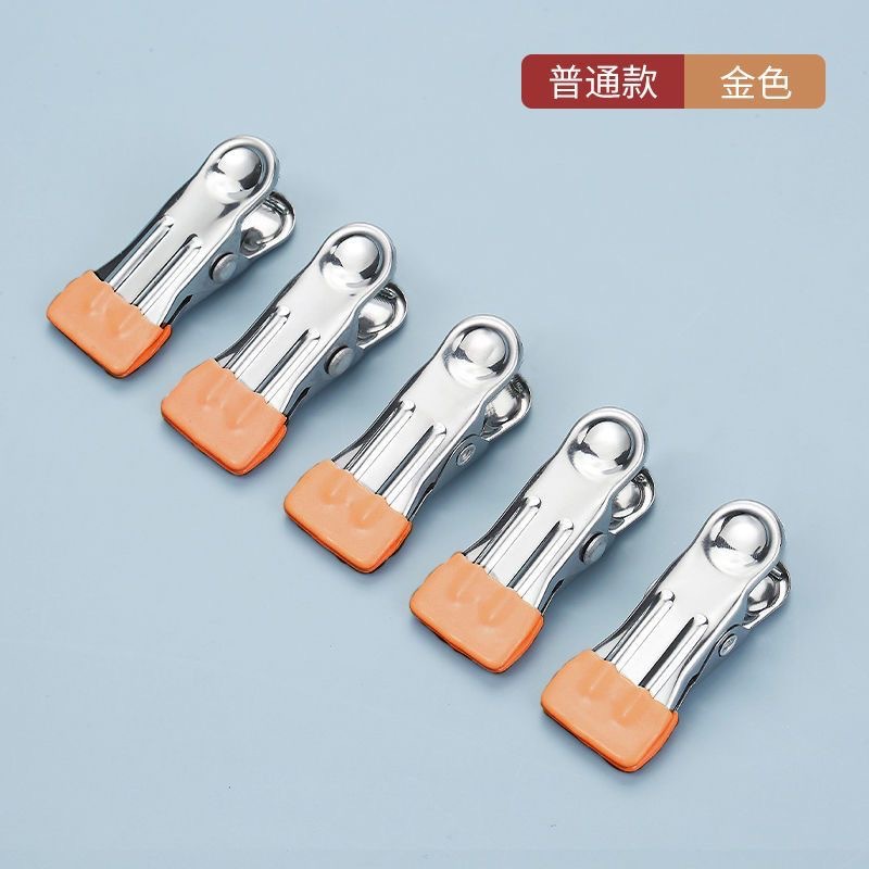 Stainless steel traceless drying clips, windproof clothes drying clips, fixed clothes drying clips, household single hanger, small clips for drying clothes Application Scenario