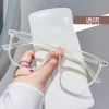 New fashionable no-makeup glasses, large-frame women's high-end flat light glasses, ultra-light anti-blue light glasses frame men's wholesale Korean version Specification image