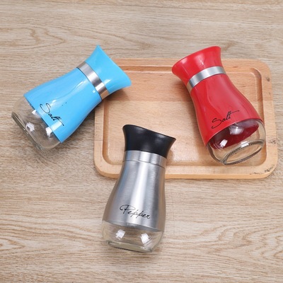Wholesale Creative Kitchen Supplies Stainless Steel Glass Sprinkle Bottle Barbecue Condiment Jar Cumin Pepper And Salt Sprinkle Bottle Application Scenario