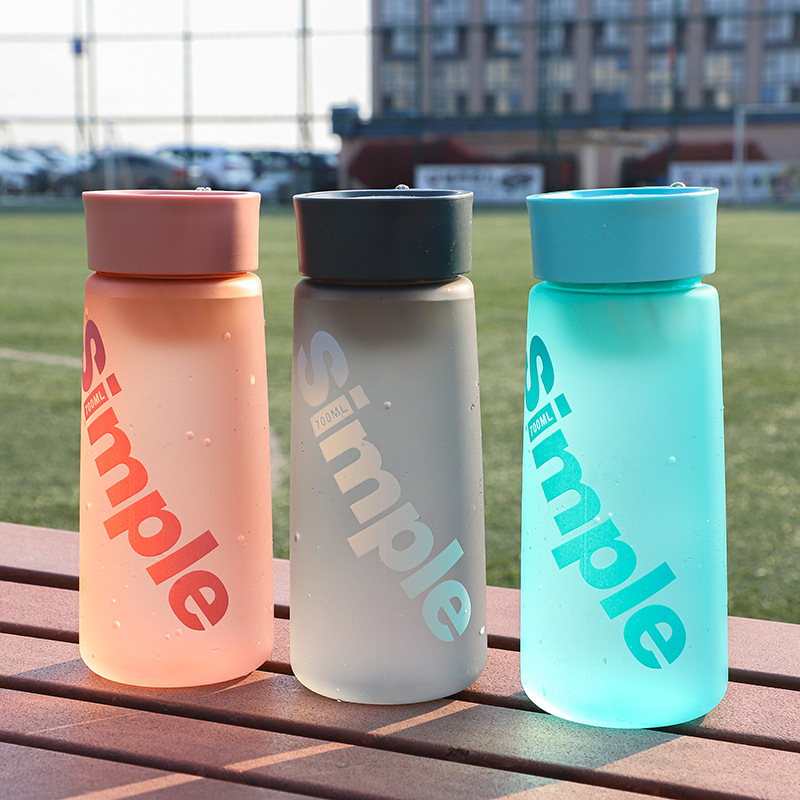 Portable plastic anti-drop tea cup for students, high-temperature resistant, direct drinking cup, fashionable sports water cup, large capacity for men and women details Picture