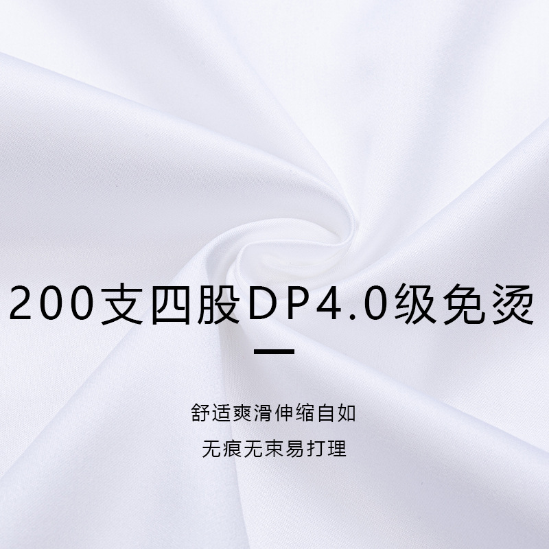 200-count four-ply yarn women's short-sleeved pure cotton shirt DP4.0 no-iron business formal wear OL professional white shirt Application Scenario