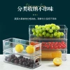 Plastic storage and preservation box, transparent compartmentalized storage box, drawer-type kitchen refrigerator, large-capacity storage box details Picture