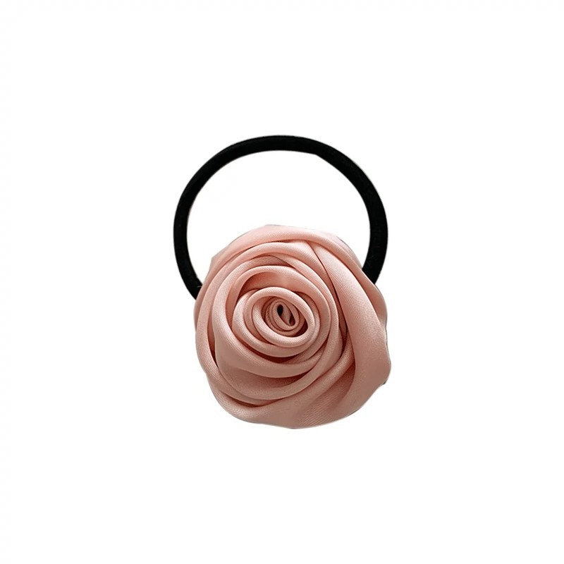 Pink Rose Bow Hair Clip Women's Advanced Temperament Small Fragrance Hair Band Hair Rope Bangs Clip Side Clip Hair Accessories Item Picture