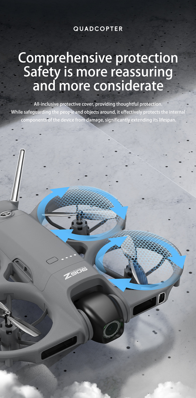 跨境Z906无人机航拍双摄电调光流避障飞行器玩具遥控飞机Drone无人机遥控飞机详情12