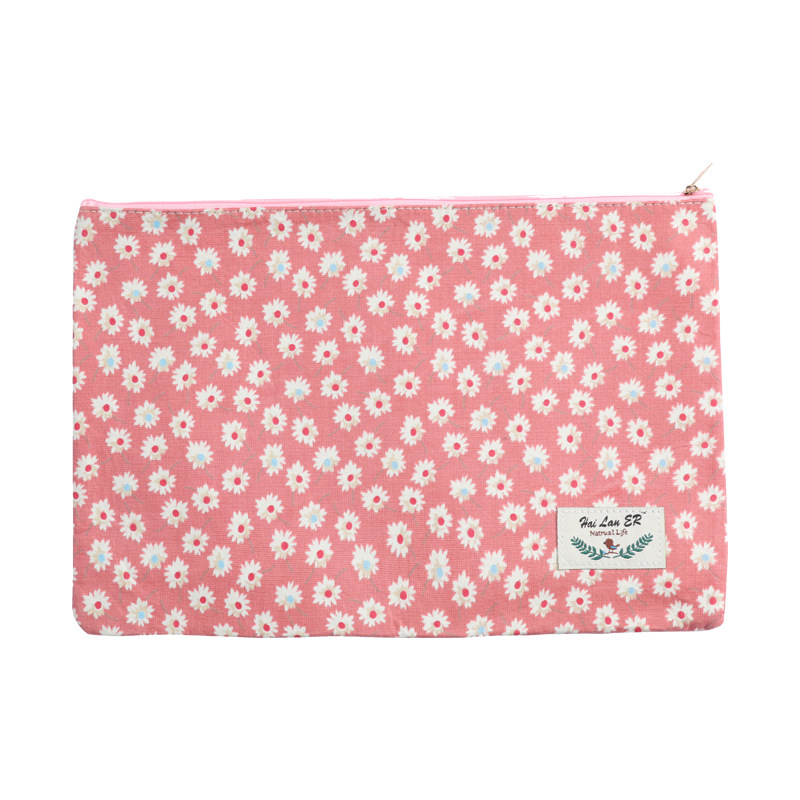 Factory direct supply of office supplies, grid zipper file bags, hand-held document bags, wholesale student stationery, file bags Item Picture