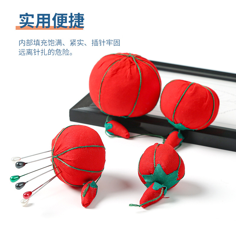 Red Tomato Stitch Kit Sewing Diy Accessories Pin Cushion Embroidery Needle Organizer Cross Stitch Stitch Wholesale Application Scenario