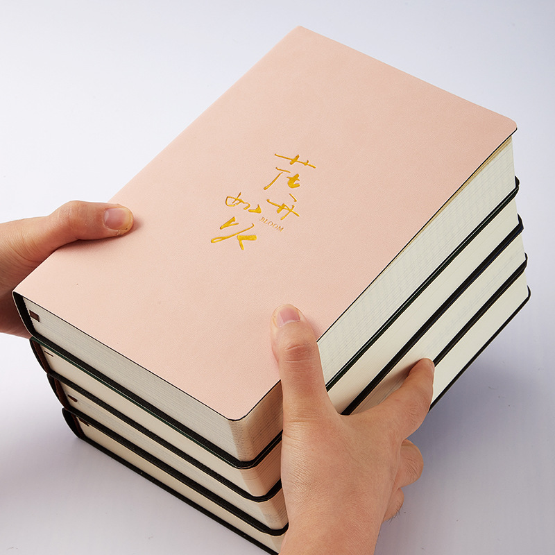 Super Thick Soft Leather Notebook A5 High Appearance Level Simple Student Notepad Korean Manual Ledger Manual Ledger Diary Specification drawing
