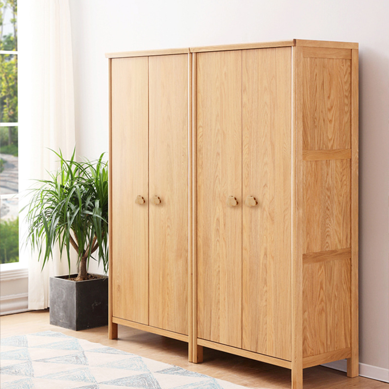 Solid wood handle, no need for drilling, natural wood color bedside table, cartoon drawer, Nordic modern children's room, beech wood wardrobe handle Application Scenario
