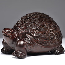 Wood carving carving gold tortoise rich world wood ebony tortoise male play hand play car play