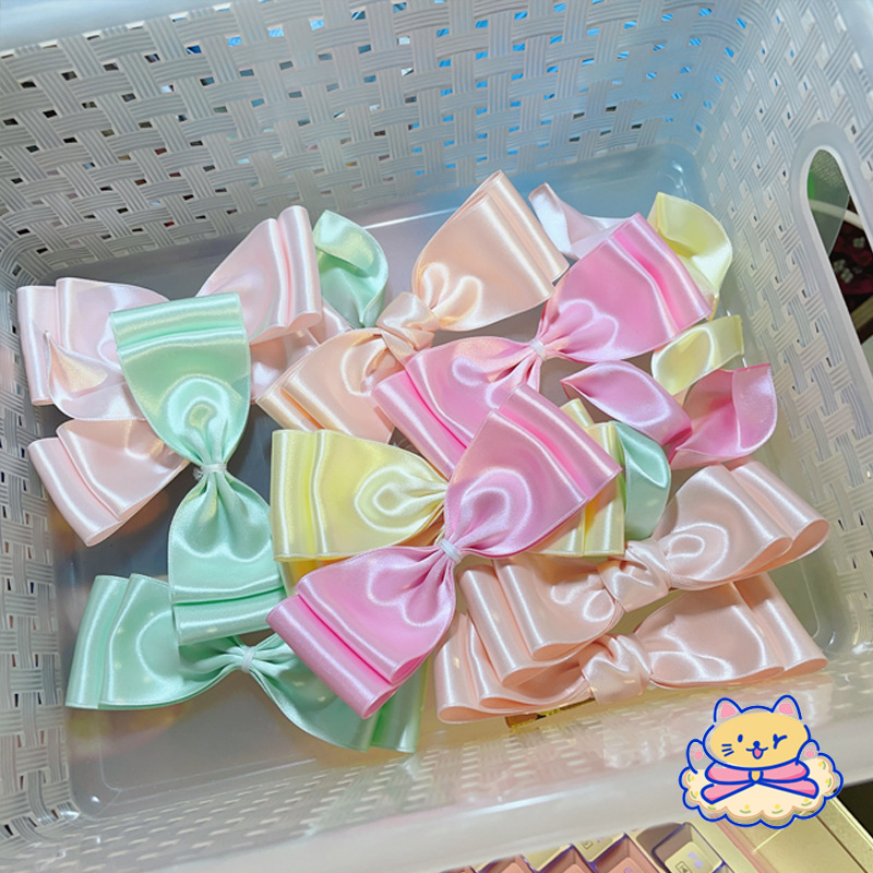 T! Japan Imported Satin Diamond Polyester With Small Code Hand-Made Diy Hair Accessories Lolita Bow Material details Picture