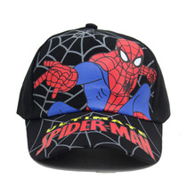 Cross-border new Spider-Man children's baseball cap cartoon animation Marvel spide man boy shade cap