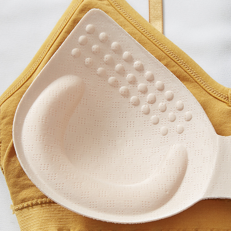 New Waffle vintage trendy girls' bras, small bras, vests for spring and summer, undergarments for female students without undergarments Application Scenario