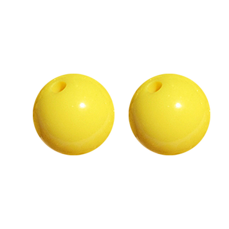 Solid Color Beads Acrylic Round Beads Straight Hole Plastic Loose Beads Mobile Phone Chain Jewelry Accessories Diy Hand-Beaded Materials Item Picture