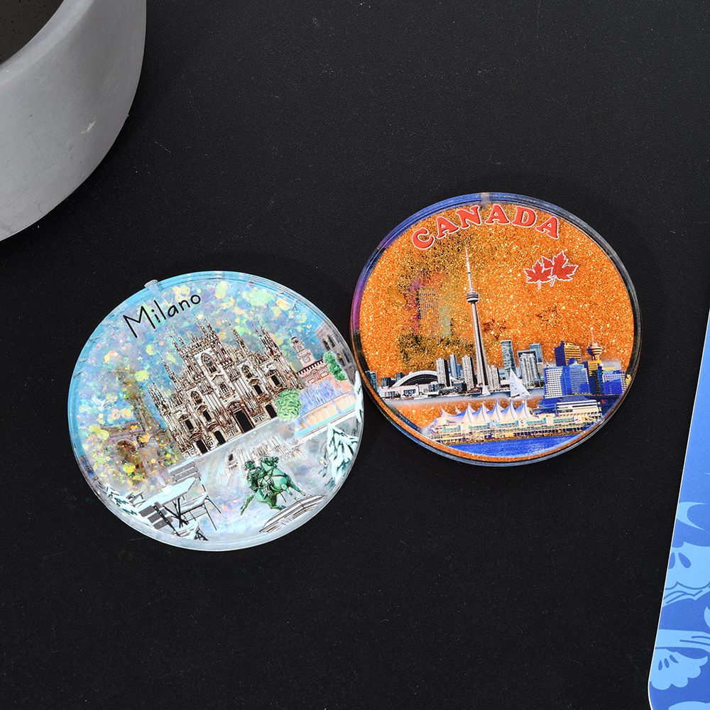 Cross-border bestsellers: Sand fridge magnets, magnetic cultural and creative products from popular tourist cities, and customized souvenirs from scenic spots in Singapore Specification image