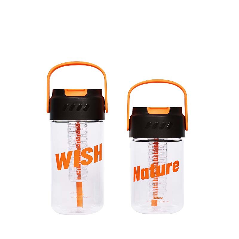Summer high appearance level water cup, new portable and casual cup, lemon flower tea plastic straw cup, popular anti-drop Application Scenario