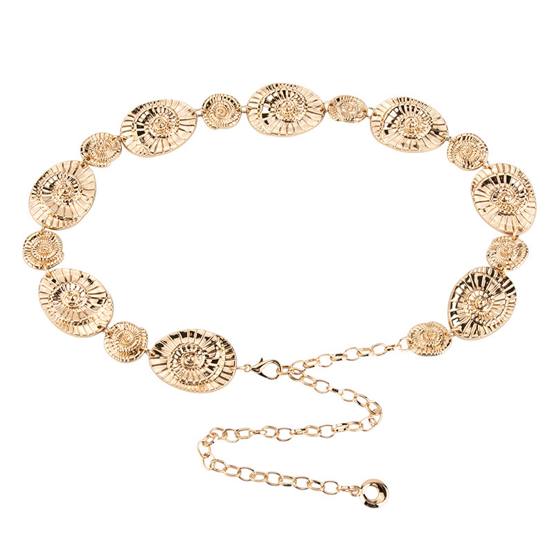 European and American fashionable metal waist chains, high-end and versatile decorative trouser chains, fashionable clothing accessories, women's waist chains wholesale Item Picture