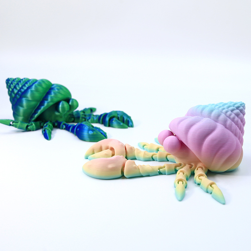 3D-printed cute big-eyed hermit crabs, adorable full-body joints with movable shapes, children's toys, birthday gifts Application Scenario
