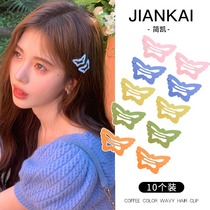 Sweet and cute colorful butterfly hair clip girl side bangs clip forehead hair small clip headdress bb clip clip hair clip