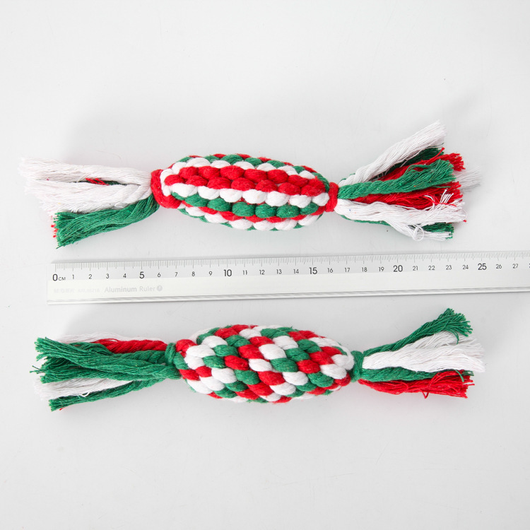 Wholesale dog supplies from the manufacturer, including knot-woven dog toys, cotton ropes, candies, pet supplies, and durable dog toys Specification image