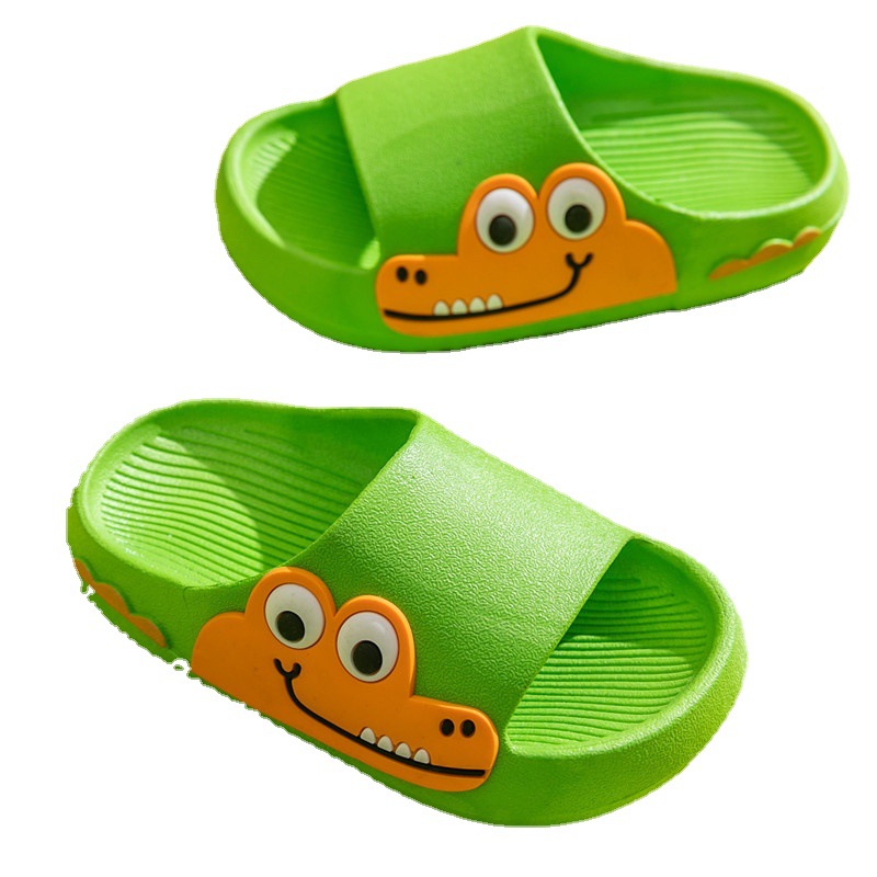 Soft-soled cute dinosaur children's slippers, summer girls' home anti-slip princess bath and bathroom boy baby cool slippers Item Picture