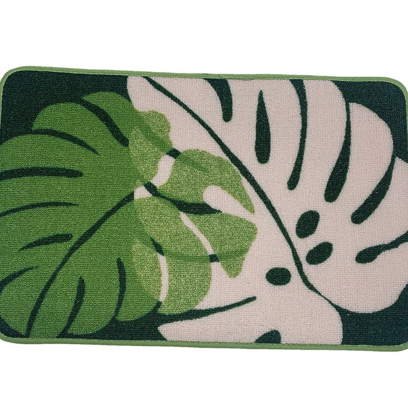 Wholesale of new polyester carpets, anti-slip MATS for export, water-absorbing polypropylene fleece printed bathroom floor MATS and door MATS Item Picture
