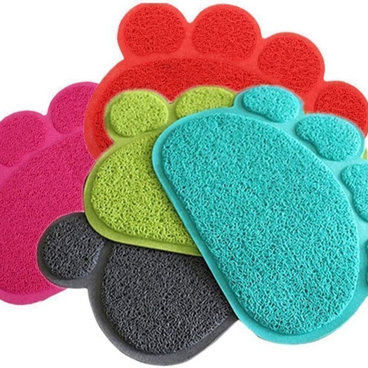 Pet supplies: PVC cat litter pads, cat litter basins, leak-proof pads, cat toilet pads, anti-slip cat paw pads, cat meal pads Item Picture