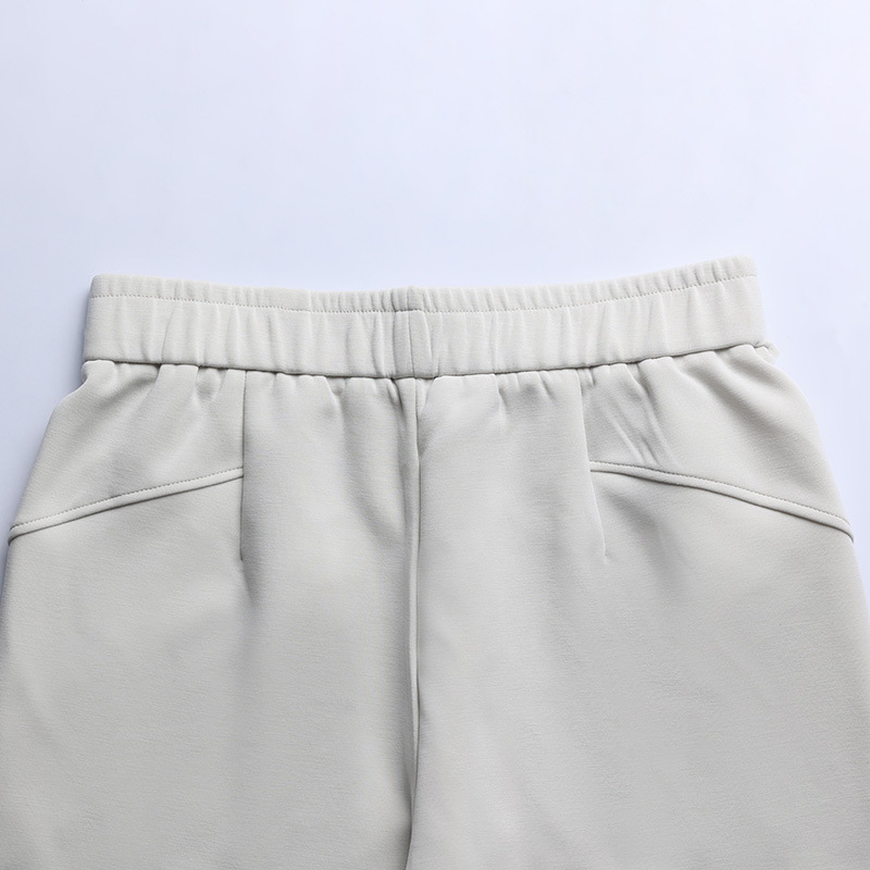 Modal Air Layer straight-leg pants for women in the autumn of 2025, four-sided elastic, smooth, waist-wide, wide-leg, slightly curved banana pants pic 39