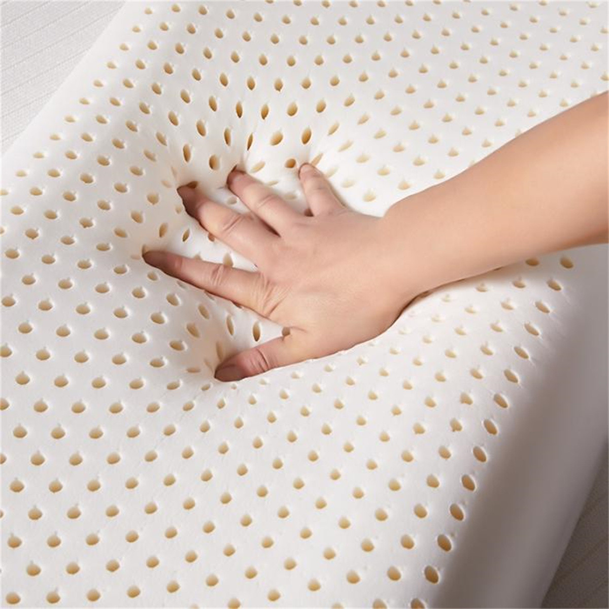 Direct sales of natural latex pillows and neck protectors from Thai manufacturers. Wholesale of adult massage pillow cores and rubber cervical pillows for home use Specification image