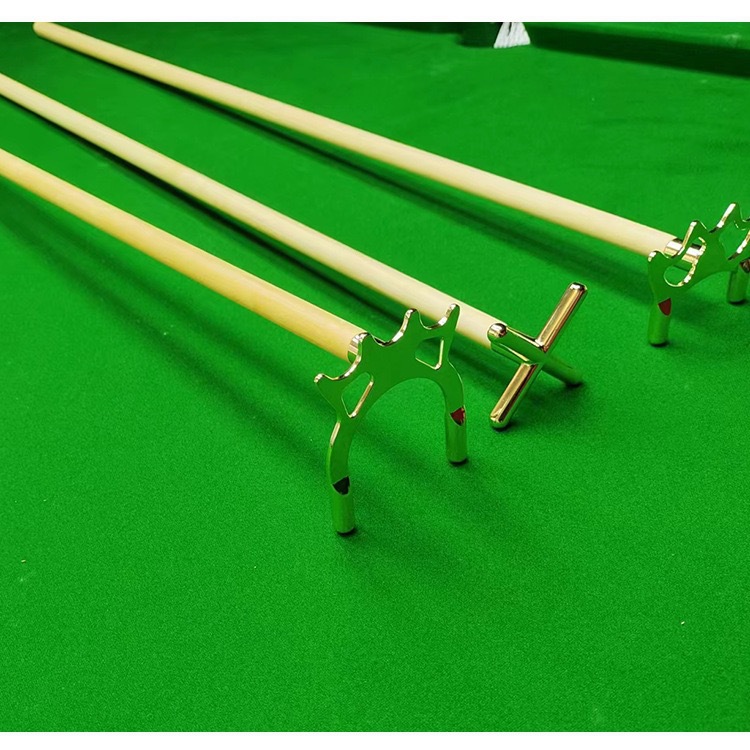 Billiard cue stick head, American black eight-ball billiard cross cue stick auxiliary accessories, copper high and low fork frame accessories Specification image