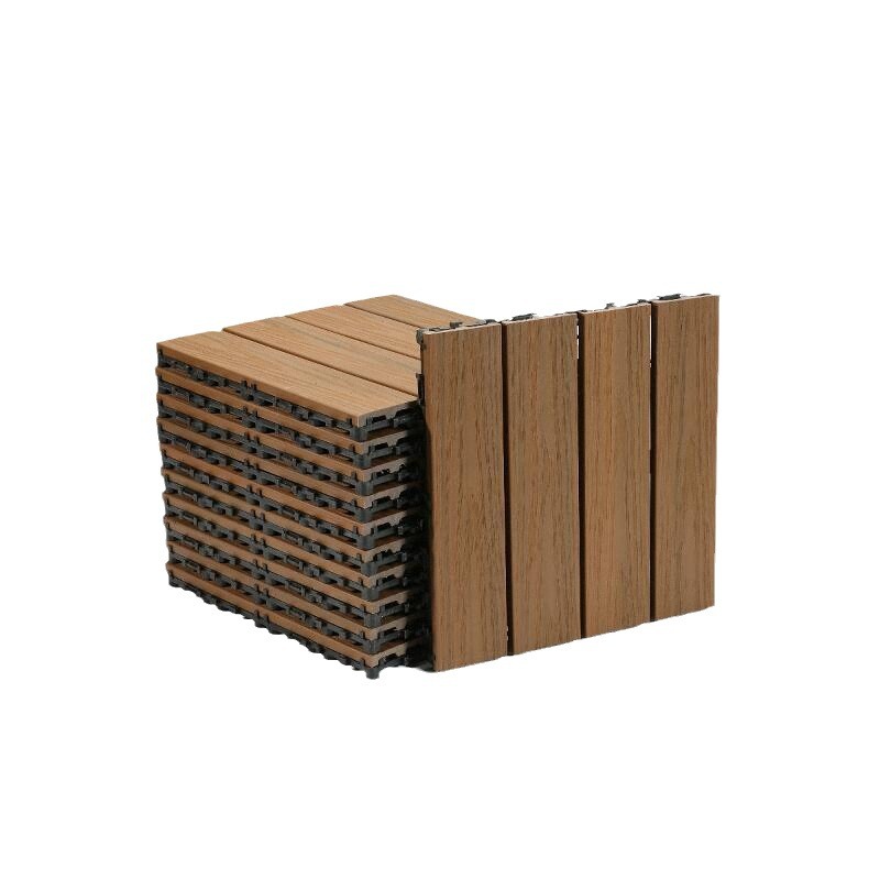 塑木地板厂家直销防腐户外花园拼接防水阳台室外阳台木塑地板加厚