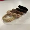 Wholesale of Korean-style new simple high-elasticity towel loops, hair ties, and seamless leather bands. Fashionable leather bands and hair ties that won't damage your hair Specification image