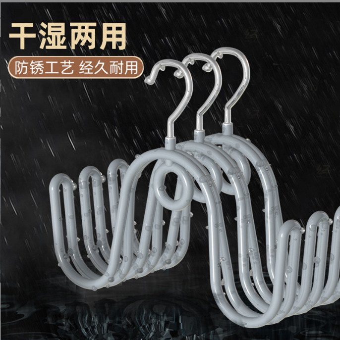 Household Multi-Functional Shoe Rack Drying Shoes Drying Shoes Rack Outdoor Balcony Shoe Rack Hook Outdoor Sandals Rack Hanging Rack details Picture