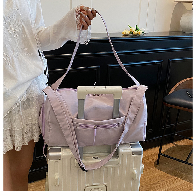 跨境韩版包包女2025新款防水尼龙包时尚新月包百搭轻便斜跨包详情31