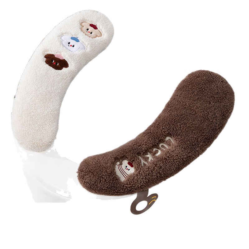 马桶坐垫通用家用马桶贴圈坐便器垫圈坐便套加厚冬季马桶套粘贴式白底实物图