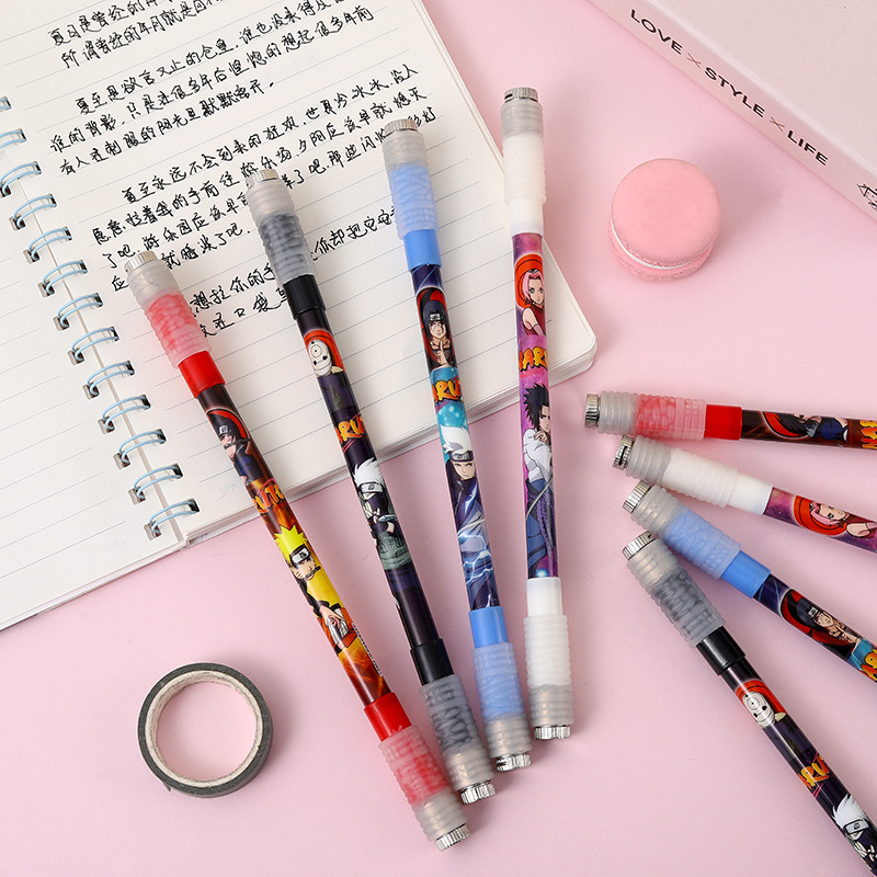 Yqiduo Cartoon Cartoon Light Up Revolving Pen Special Pen Personality Relief Gift Pen Neutral Pen Student Stationery Specification drawing