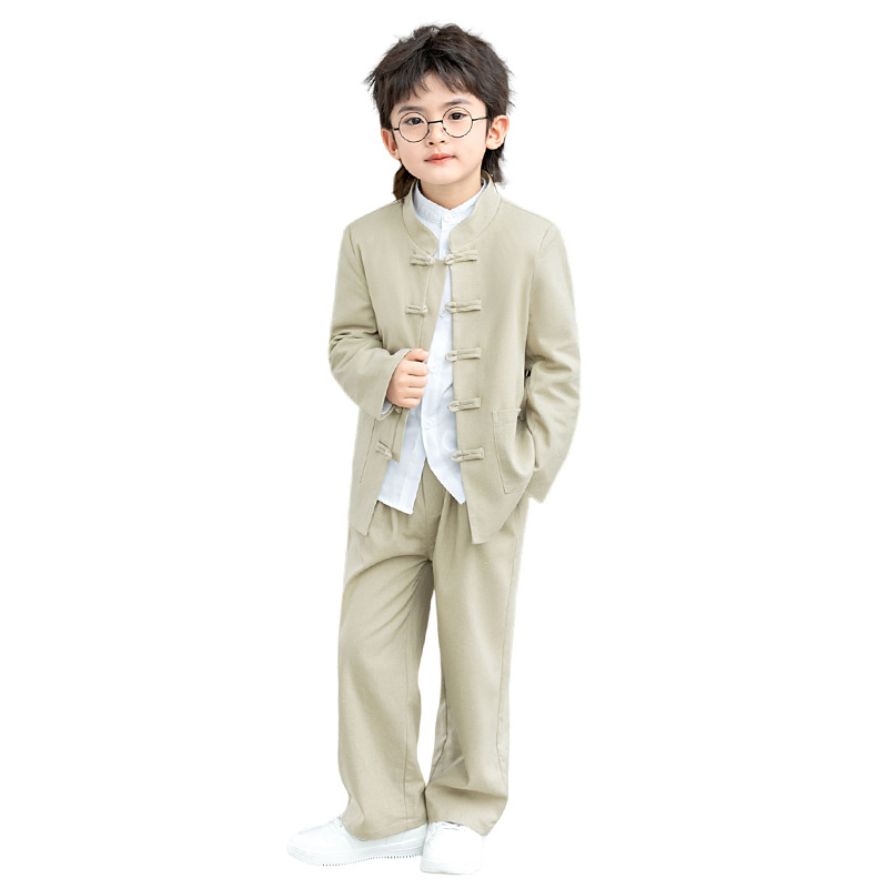وقامت مجموعة من الأطفال يرتدون ملابس صينية صينية صينية جديدة من طراز تانغ -تشنغ Item Picture