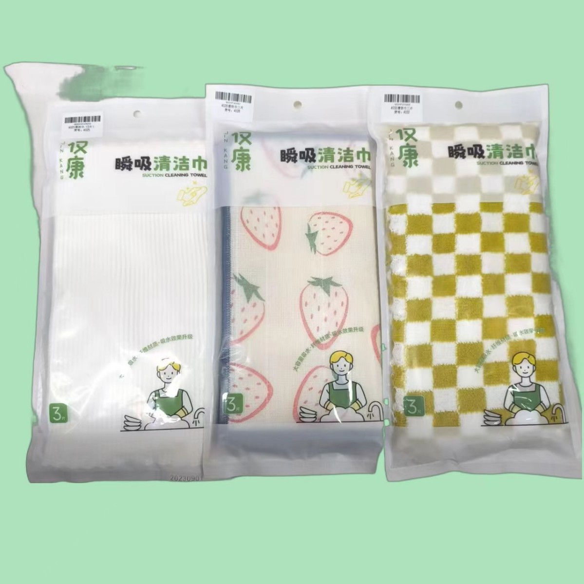 The kitchen scouring pad is not prone to shedding, the dishwashing cloth is oil-draining, and the household multi-functional cleaning cloth is easy to clean Specification image