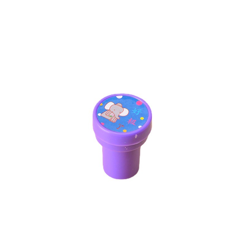 New cute cartoon children's pvc plastic small stamps, colorful parent encouragement and education reward stamps Specification image