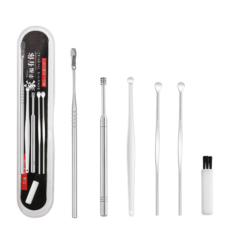 نوع جديد من الفولاذ غير القابل للصدأ يحفر ملعقة الأذن details Picture