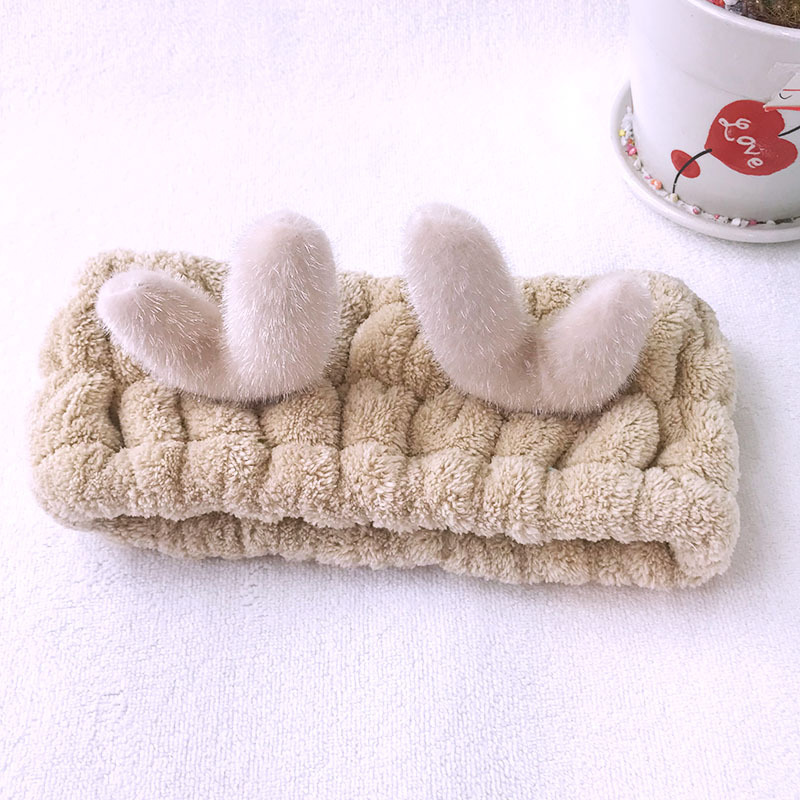 Twilight Billion Morning Headwear Makeup Wash Antler Net Red Cute Hair Band Home Home Headband With Hand Gifts Application Scenario