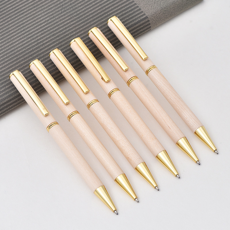 Supply Of Neutral Pen Business Office Signature Pen Primary School Students Treasure Pen Gift Pen Creative Bamboo And Wood Ballpoint Pen Application Scenario